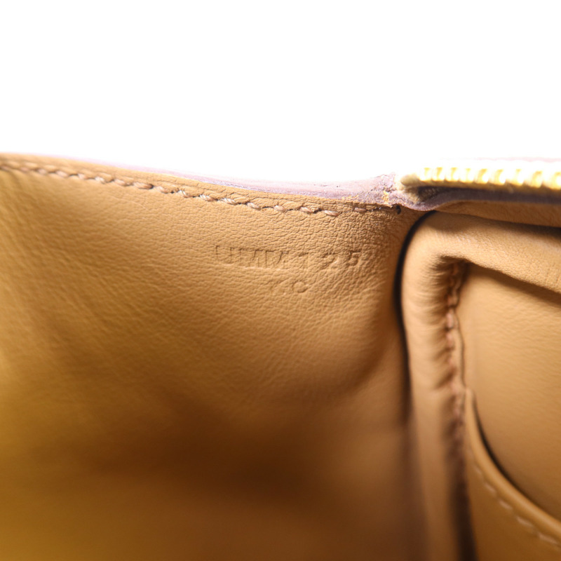 HERMES Clemence皮革Mini Lindy金扣手挽肩背兩用袋Biscuit-6