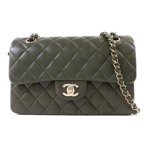CHANEL 羊皮皮革Classic 23金扣鏈帶肩背袋