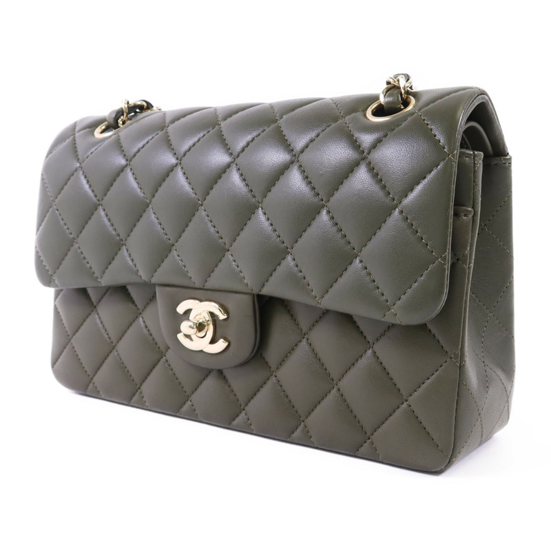 CHANEL 羊皮皮革Classic 23金扣鏈帶肩背袋-2