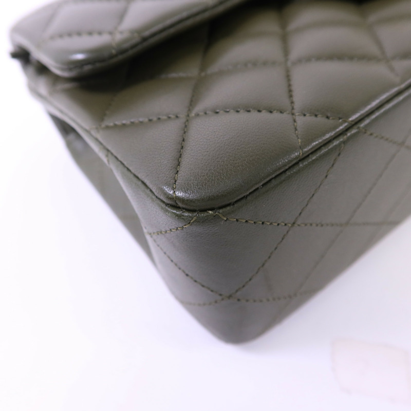 CHANEL 羊皮皮革Classic 23金扣鏈帶肩背袋-12