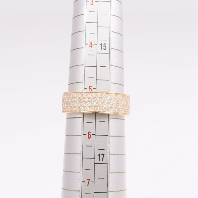 HERMES 18K玫瑰金H d'ancre Ring鑽石戒指Hermes#50/US#5.25-5