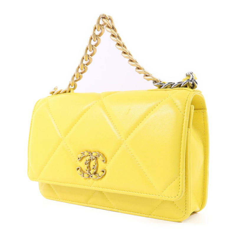 CHANEL 羊皮皮革C19 Wallet On Chain手挽肩背兩用袋-2