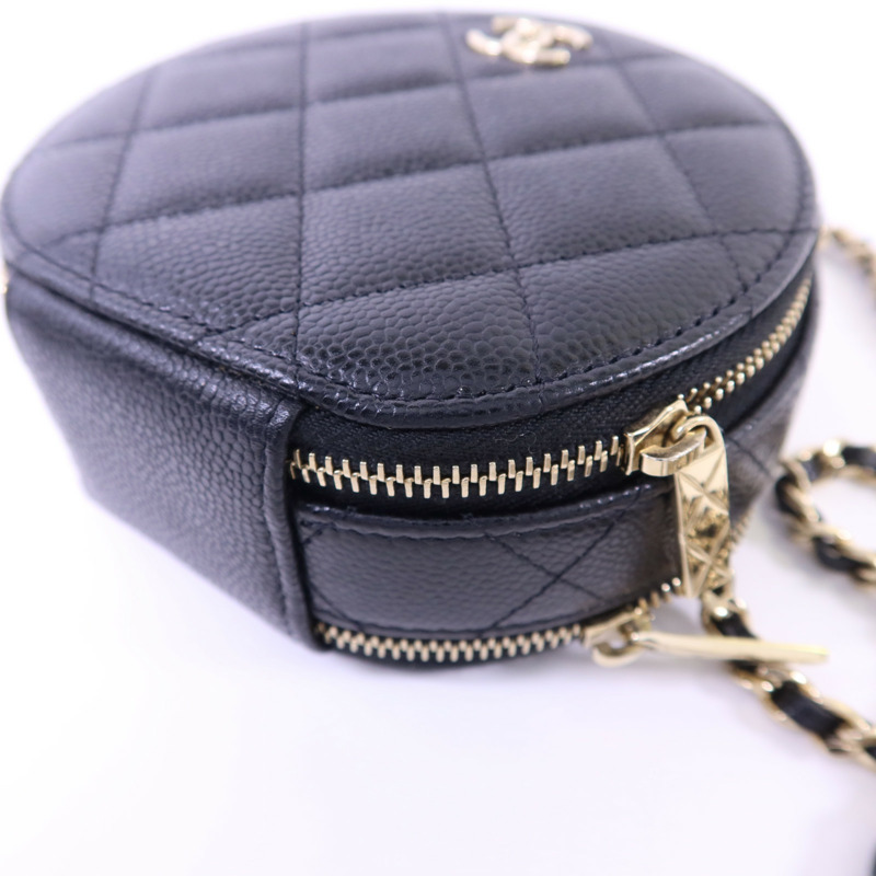 CHANEL 牛皮皮革2 Way Shoulder Bag金扣手挽肩背兩用袋-13
