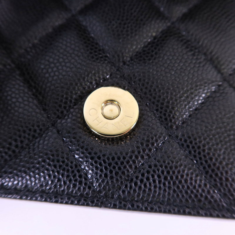 CHANEL 牛皮皮革Matelasse Mini金扣鏈帶肩背袋-8