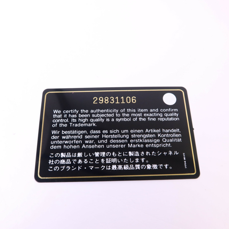 CHANEL 牛皮皮革Vanity Case Mini金扣鏈帶肩背袋-9