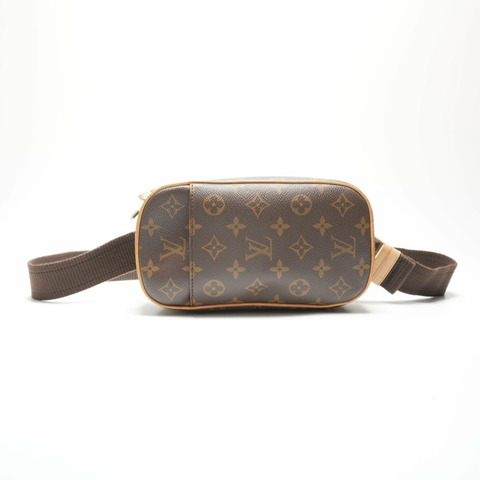 路易威登 Monogram Pochette Ganju 單肩包，棕色，2000 年