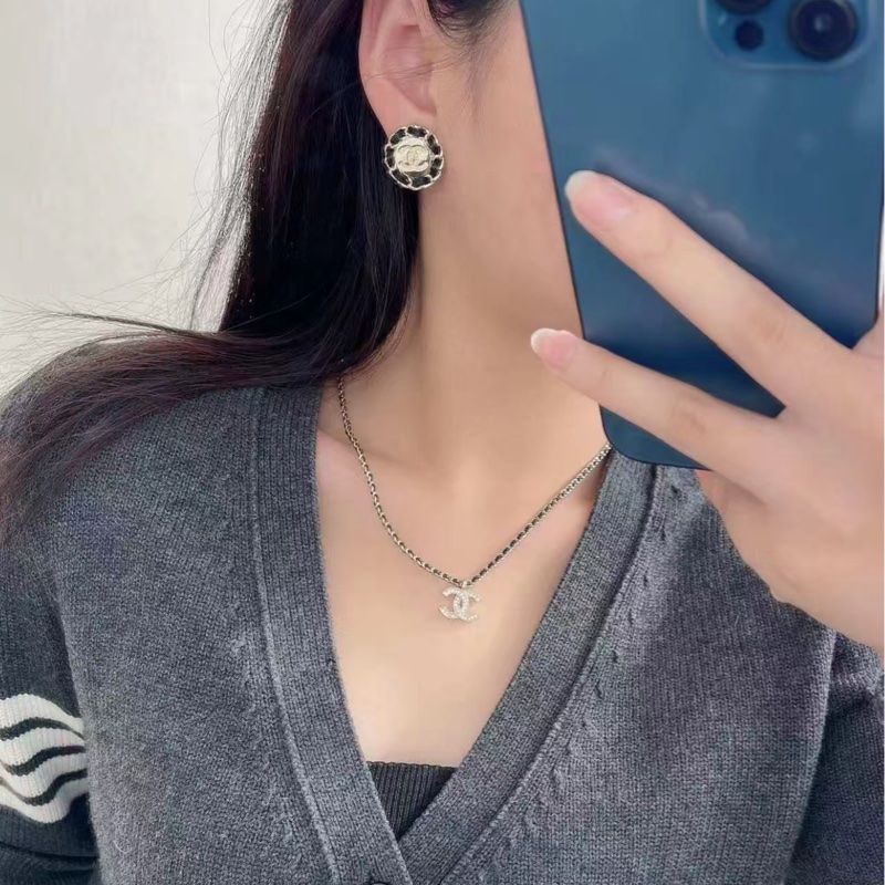 💖Chanel 皮穿鍊 新款 圓耳環 25C💖 全新-5