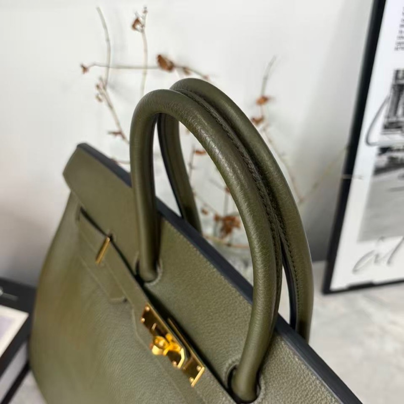 好價🫧愛馬仕Birkin35橄欖綠togo皮 T刻 原始好成色 漏漏價 全網-3