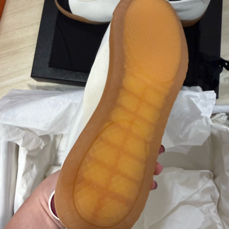 💖Chanel 26P最美 德訓鞋 白色38號💖 全新-4