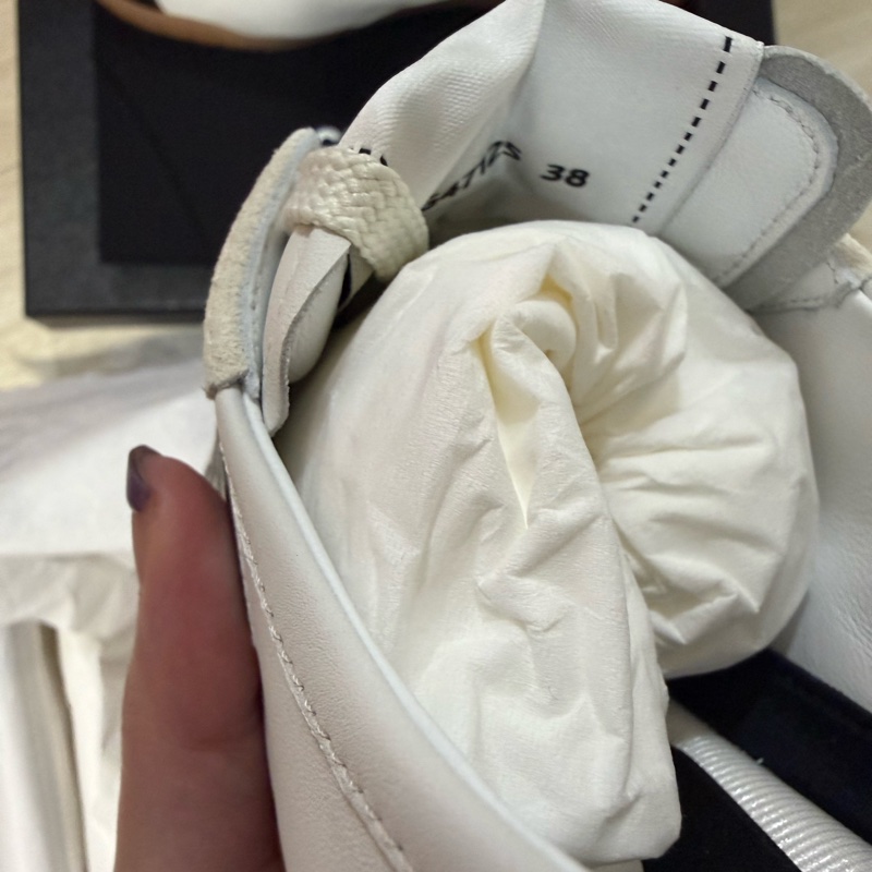 💖Chanel 26P最美 德訓鞋 白色38號💖 全新-5