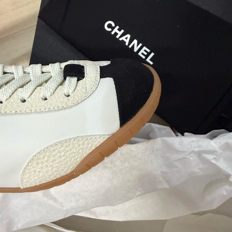 💖Chanel 26P最美 德訓鞋 白色38號💖 全新-7