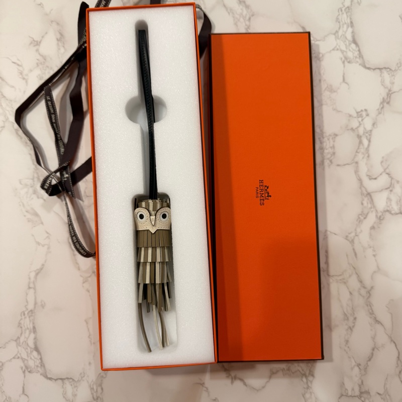 💖Hermes 貓頭鷹 吊飾 掛飾💖 全新-1