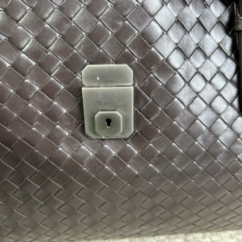 BV葆蝶家羅馬深棕色編織手提單肩包 經典款 容量大 通勤出門都很實用-19