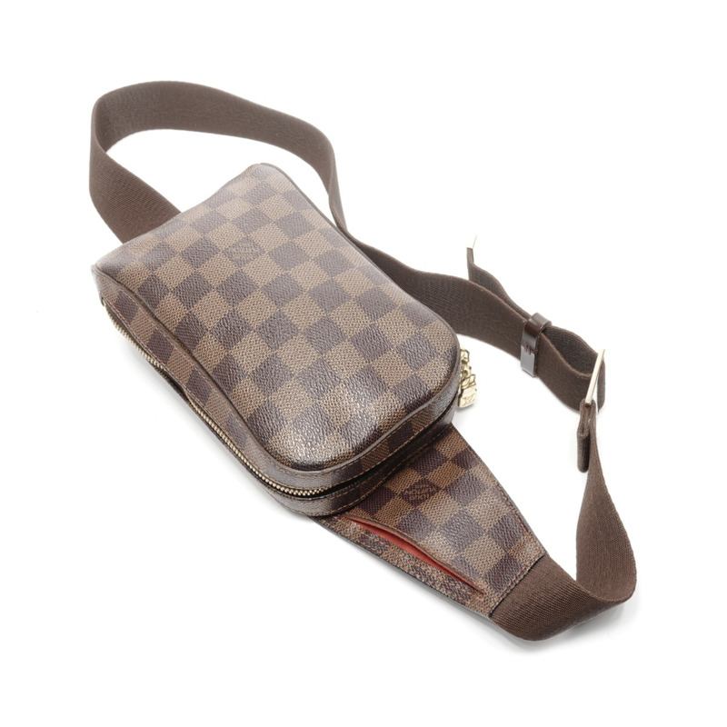 路易威登 Damier Geronimos 單肩包,棕色,2000 年-8