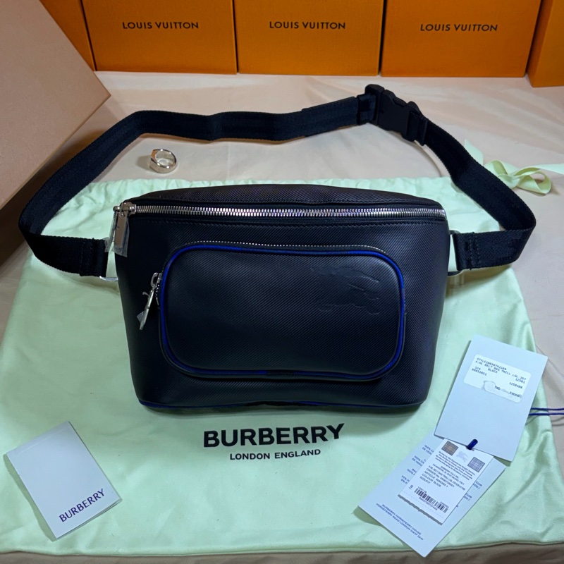🎁全新盒裝 2025新款 Burberry 巴寶莉 戰馬皮革腰包/胸包-0