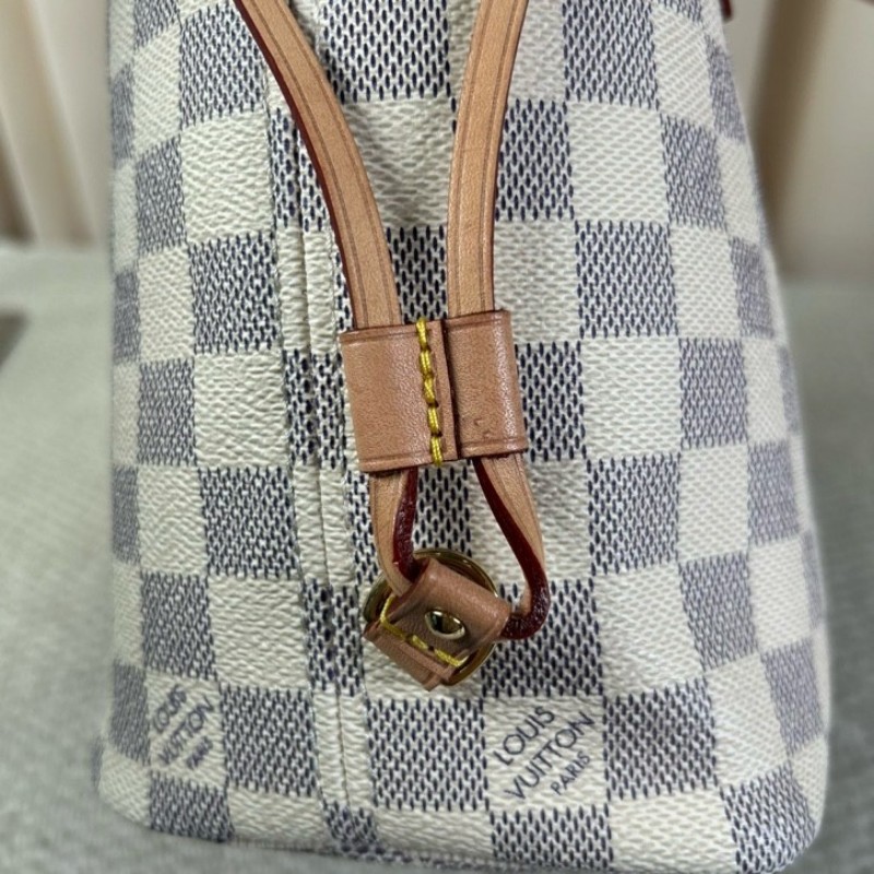 ZZZ LV路易威登白棋盤格neverfull托特包 有子袋 米色內裡 容量大 配色溫柔優雅 日常通勤超合適-21