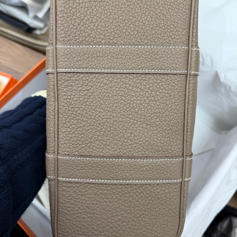 92新 Hermes GP30 Garden Party 花園包30 大象灰 全皮 B刻-7