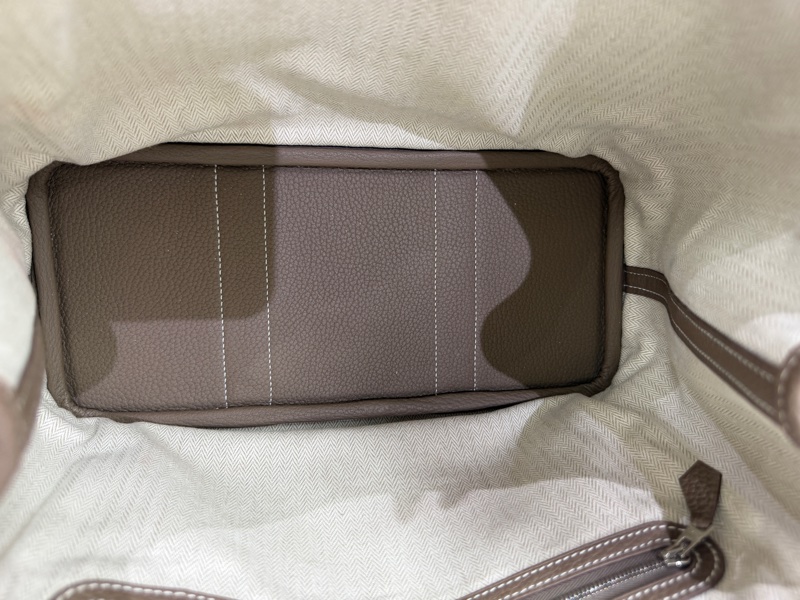 92新 Hermes GP30 Garden Party 花園包30 大象灰 全皮 B刻-8