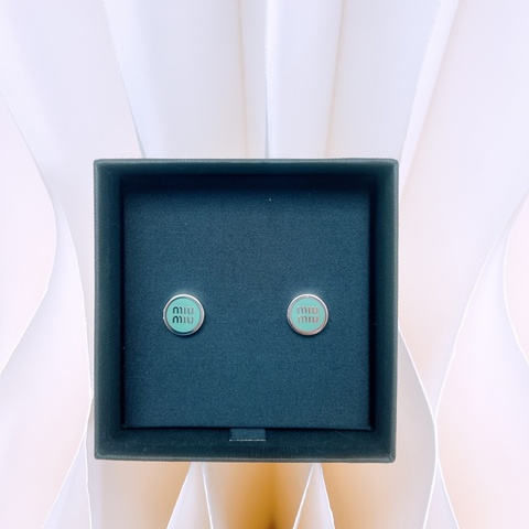 Miu miu 豆豆圓餅耳環