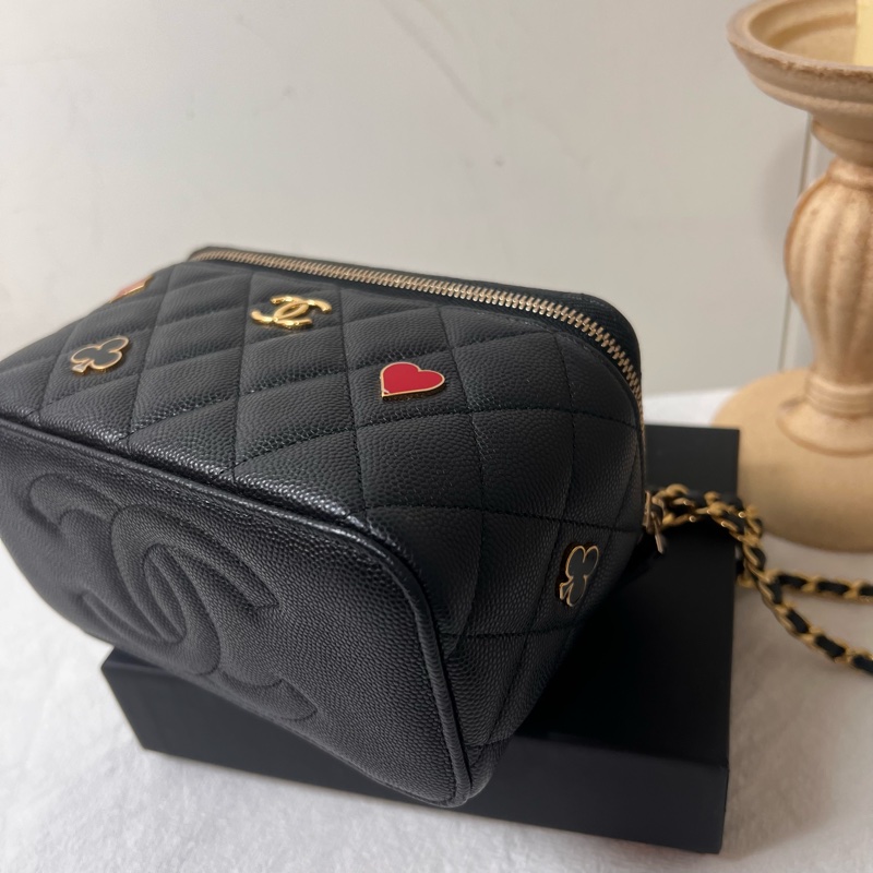 ෆ Chanel撲克牌盒子包 化妝包-11