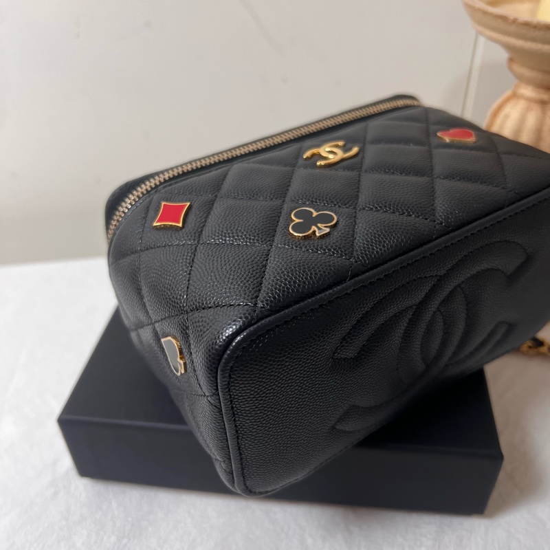 ෆ Chanel撲克牌盒子包 化妝包-12