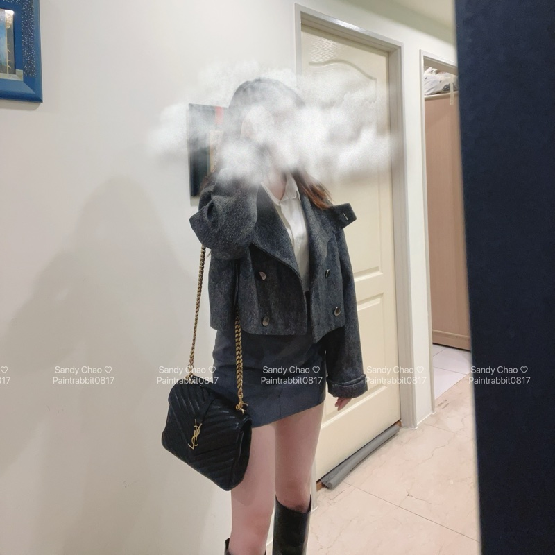 ෆ YSL COLLEGE郵差包 學院包-3