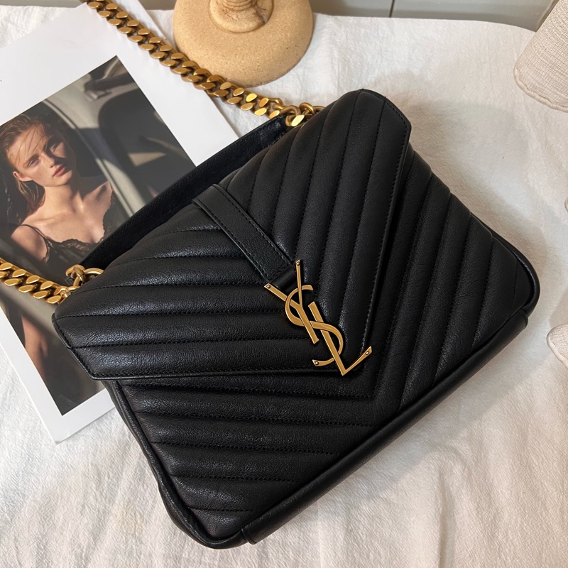 ෆ YSL COLLEGE郵差包 學院包-6