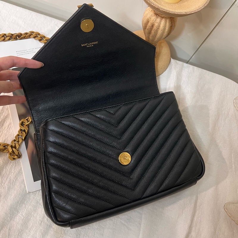 ෆ YSL COLLEGE郵差包 學院包-12