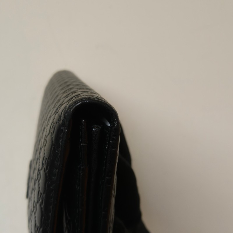 【🐴馬上下單最優惠】🧧限時降價至2/11(原$9800)【9成新】㊣✨GUCCI✨古馳 黑色 牛皮 壓紋 老花 釘釦 長夾 錢包 皮夾/雙G/二手包/保證正品🌳二手樹屋🌳-11