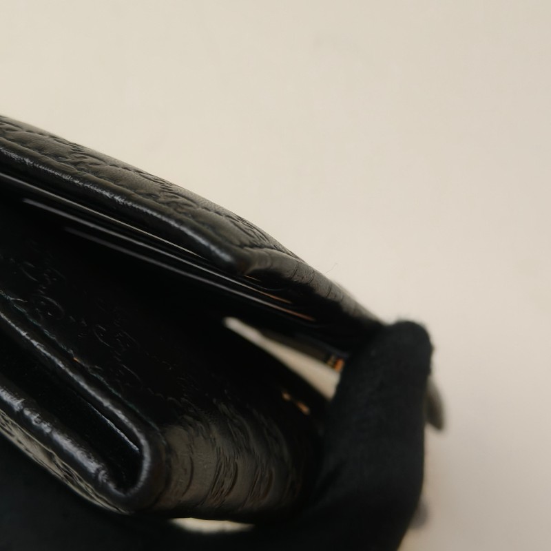 【🐴馬上下單最優惠】🧧限時降價至2/11(原$9800)【9成新】㊣✨GUCCI✨古馳 黑色 牛皮 壓紋 老花 釘釦 長夾 錢包 皮夾/雙G/二手包/保證正品🌳二手樹屋🌳-12