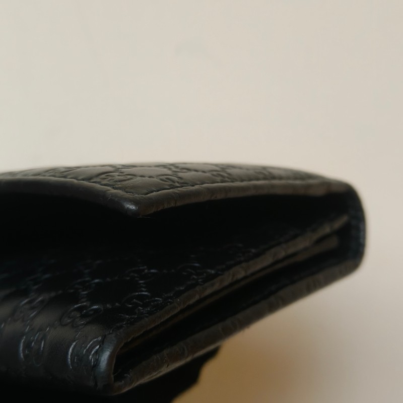 【🐴馬上下單最優惠】🧧限時降價至2/11(原$9800)【9成新】㊣✨GUCCI✨古馳 黑色 牛皮 壓紋 老花 釘釦 長夾 錢包 皮夾/雙G/二手包/保證正品🌳二手樹屋🌳-13