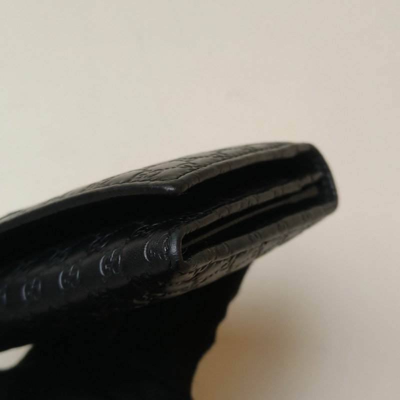 【🐴馬上下單最優惠】🧧限時降價至2/11(原$9800)【9成新】㊣✨GUCCI✨古馳 黑色 牛皮 壓紋 老花 釘釦 長夾 錢包 皮夾/雙G/二手包/保證正品🌳二手樹屋🌳-15