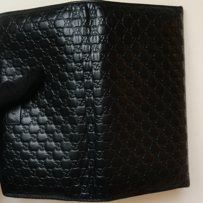 【🐴馬上下單最優惠】🧧限時降價至2/11(原$9800)【9成新】㊣✨GUCCI✨古馳 黑色 牛皮 壓紋 老花 釘釦 長夾 錢包 皮夾/雙G/二手包/保證正品🌳二手樹屋🌳-16