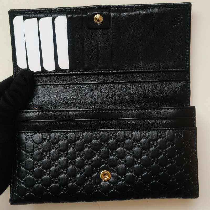 【🐴馬上下單最優惠】🧧限時降價至2/11(原$9800)【9成新】㊣✨GUCCI✨古馳 黑色 牛皮 壓紋 老花 釘釦 長夾 錢包 皮夾/雙G/二手包/保證正品🌳二手樹屋🌳-20