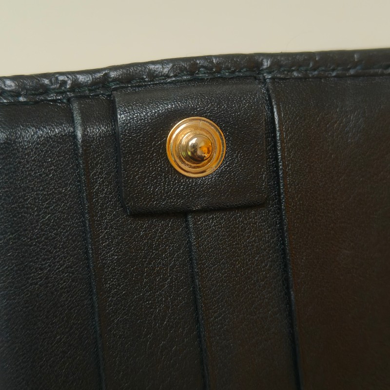 【🐴馬上下單最優惠】🧧限時降價至2/11(原$9800)【9成新】㊣✨GUCCI✨古馳 黑色 牛皮 壓紋 老花 釘釦 長夾 錢包 皮夾/雙G/二手包/保證正品🌳二手樹屋🌳-21