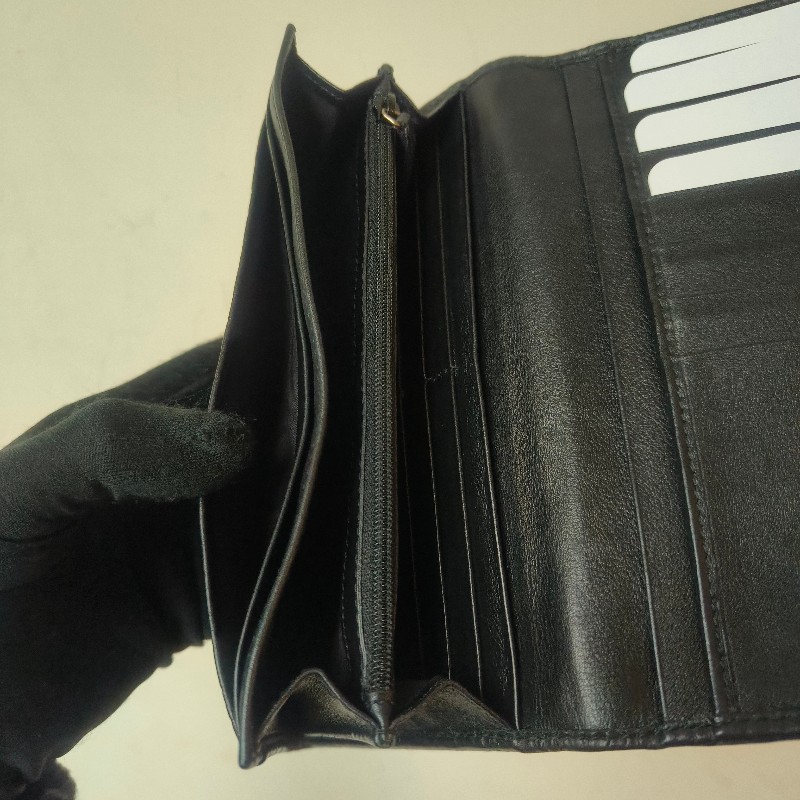 【🐴馬上下單最優惠】🧧限時降價至2/11(原$9800)【9成新】㊣✨GUCCI✨古馳 黑色 牛皮 壓紋 老花 釘釦 長夾 錢包 皮夾/雙G/二手包/保證正品🌳二手樹屋🌳-28