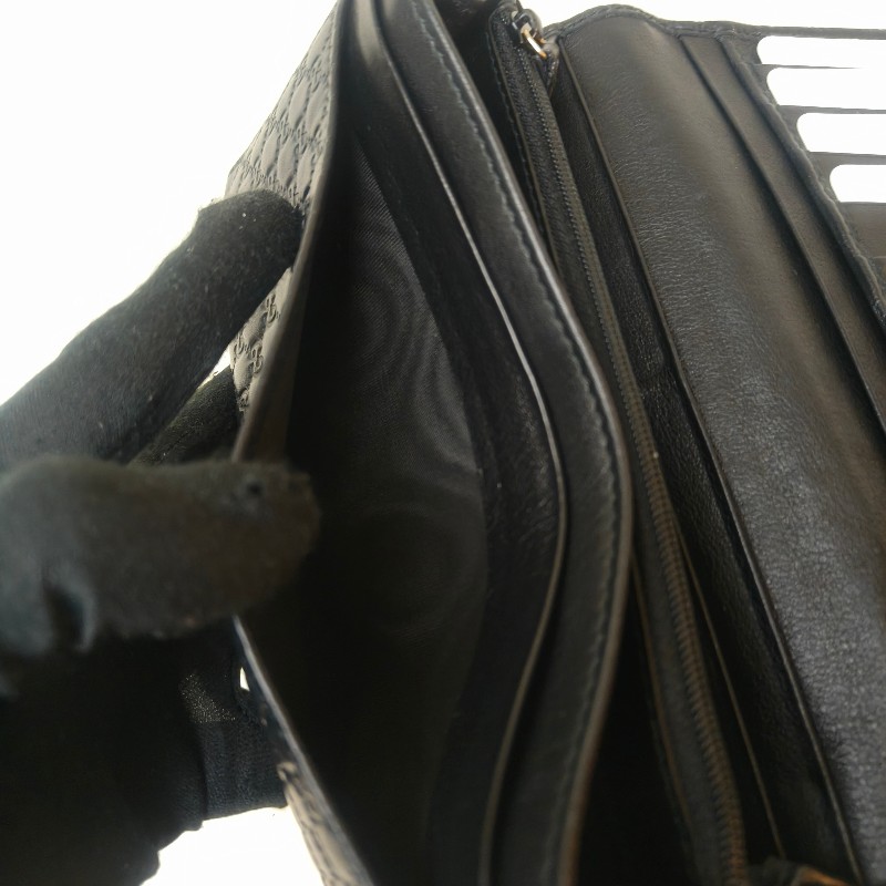 【🐴馬上下單最優惠】🧧限時降價至2/11(原$9800)【9成新】㊣✨GUCCI✨古馳 黑色 牛皮 壓紋 老花 釘釦 長夾 錢包 皮夾/雙G/二手包/保證正品🌳二手樹屋🌳-29