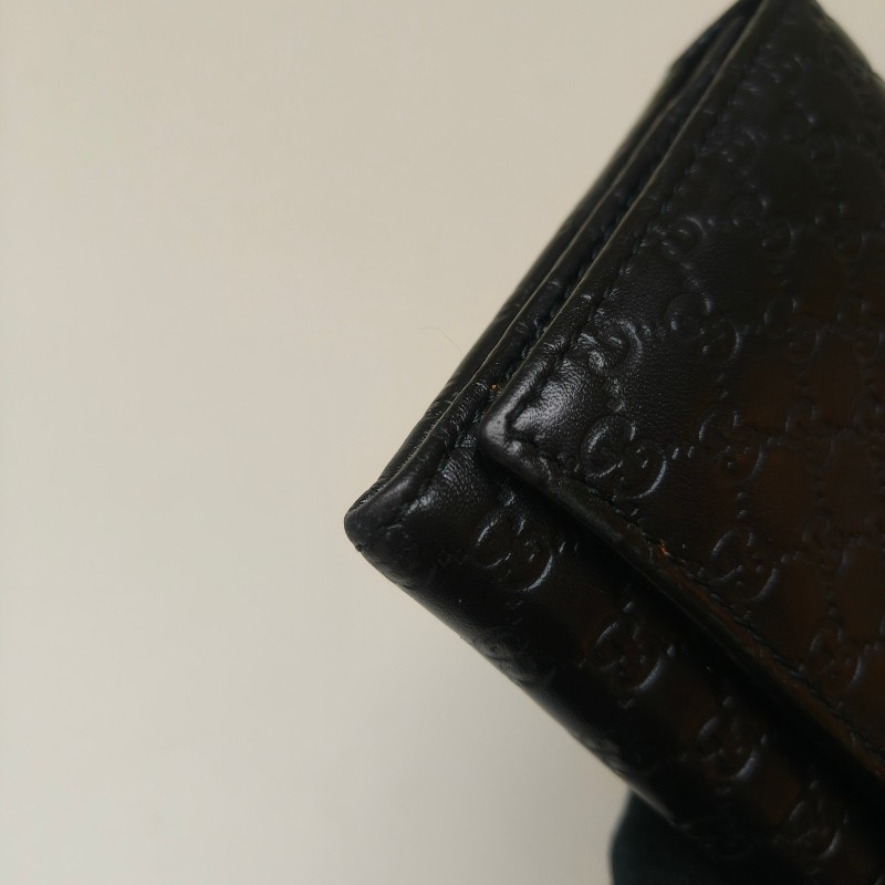 【🐴馬上下單最優惠】🧧限時降價至2/11(原$9800)【9成新】㊣✨GUCCI✨古馳 黑色 牛皮 壓紋 老花 釘釦 長夾 錢包 皮夾/雙G/二手包/保證正品🌳二手樹屋🌳-39