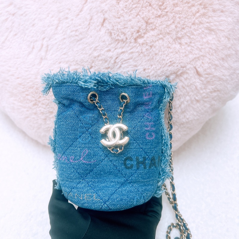 Chanel 22p 迷你丹寧牛仔水桶-1