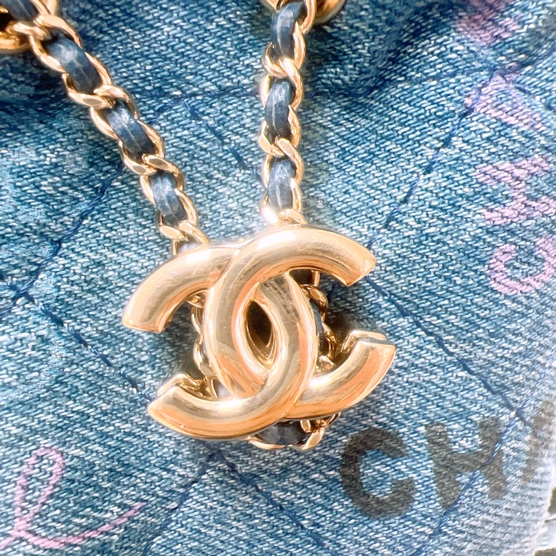 Chanel 22p 迷你丹寧牛仔水桶-2