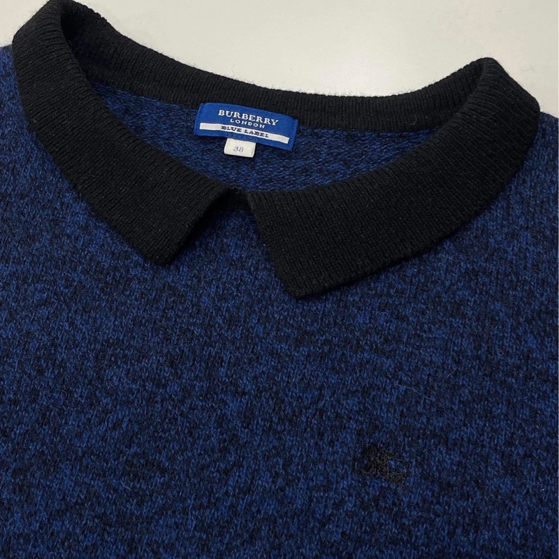 BURBERRY 藍標 帶領寬版羊毛戰馬上衣-5