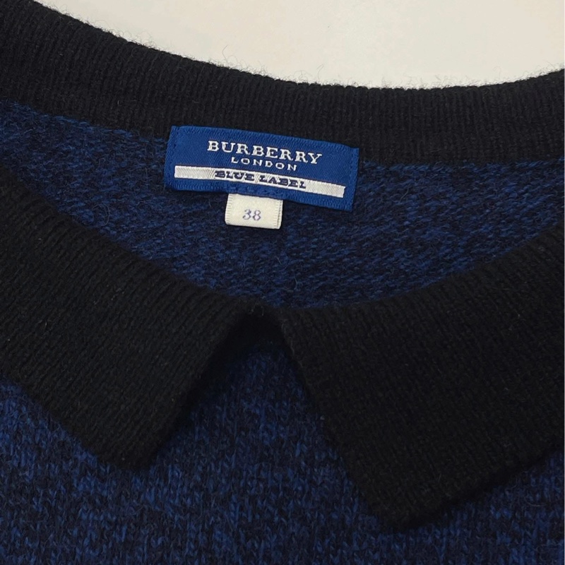 BURBERRY 藍標 帶領寬版羊毛戰馬上衣-8