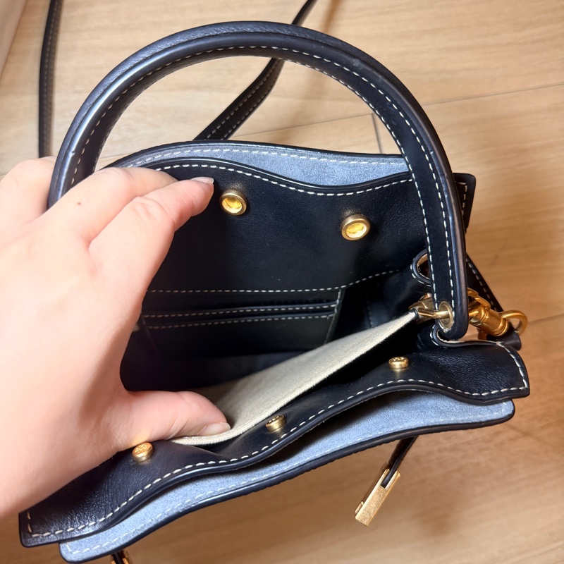 Tory Burch 棕色斜背包包(兩條肩背帶)-5