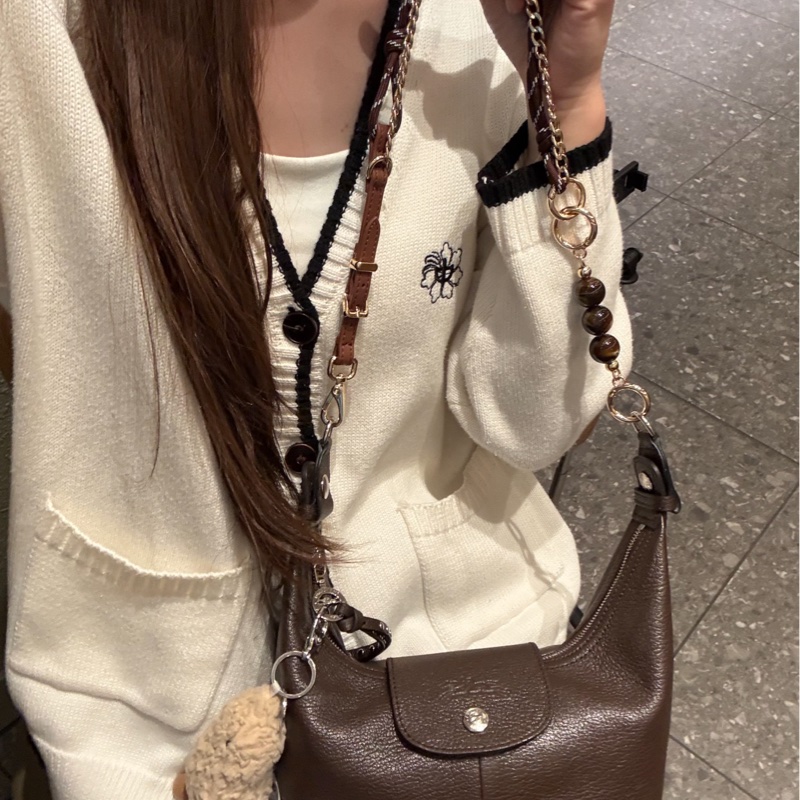 longchamp飯盒包咖色-0