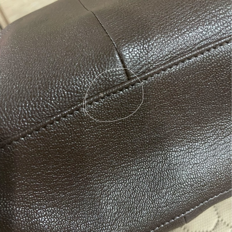 longchamp飯盒包咖色-6