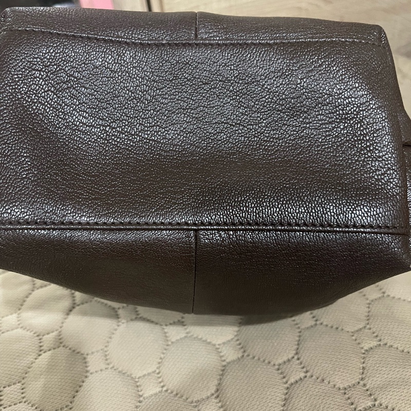 longchamp飯盒包咖色-12