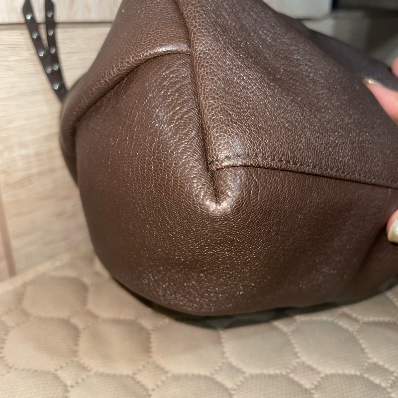 longchamp飯盒包咖色-15