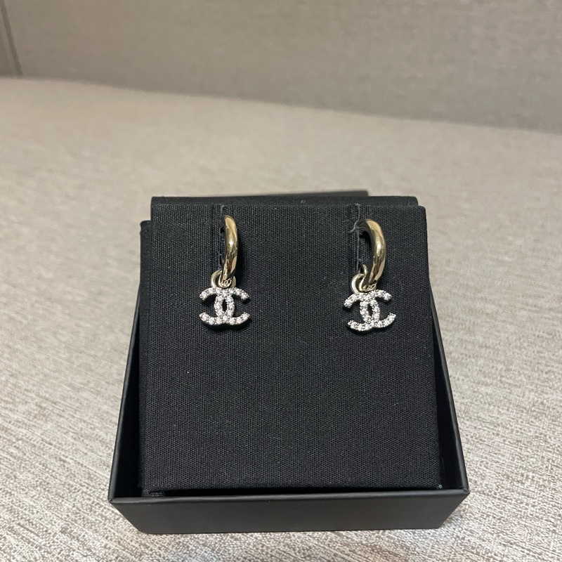 香奈兒雙扣耳環-1