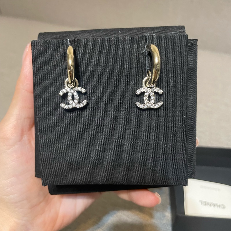 香奈兒雙扣耳環-2