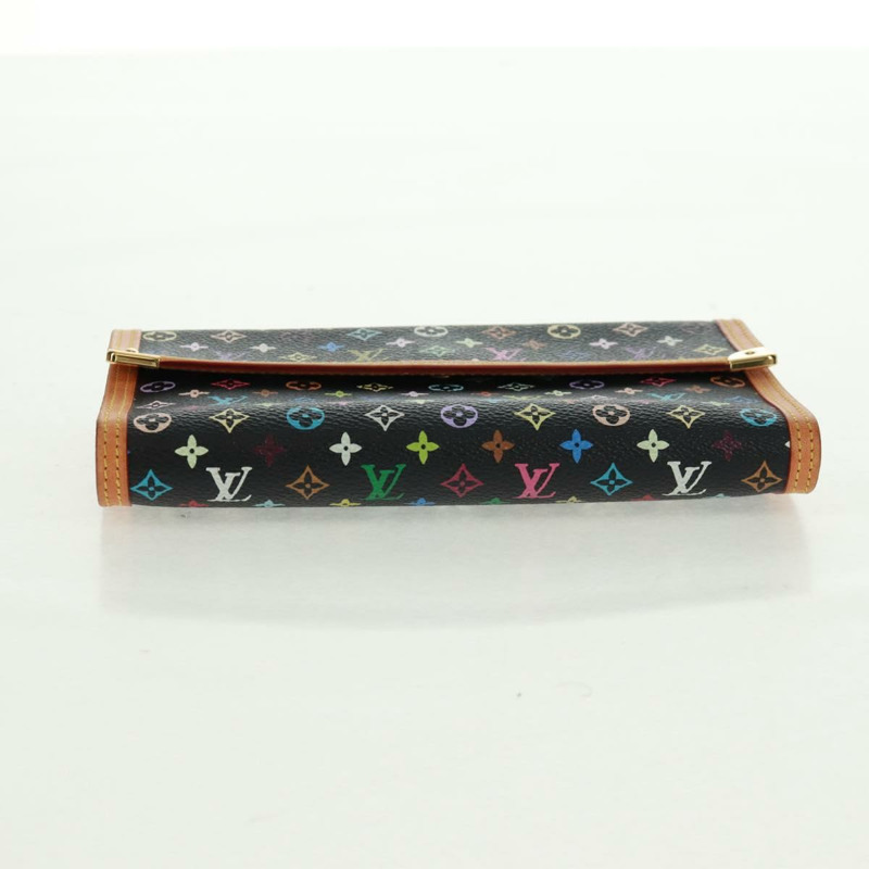 【日本直送】路易威登 (LOUIS VUITTON) 多色 Porte Tresor 長版皮夾 黑色 M92658 LV 正品 165985V-5